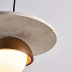 Moderní závěsná dřevěná lampa s minimalistickým designem