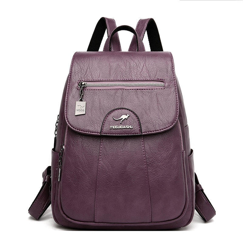 Aurelia Premium Everyday Leather Backpack for Women
