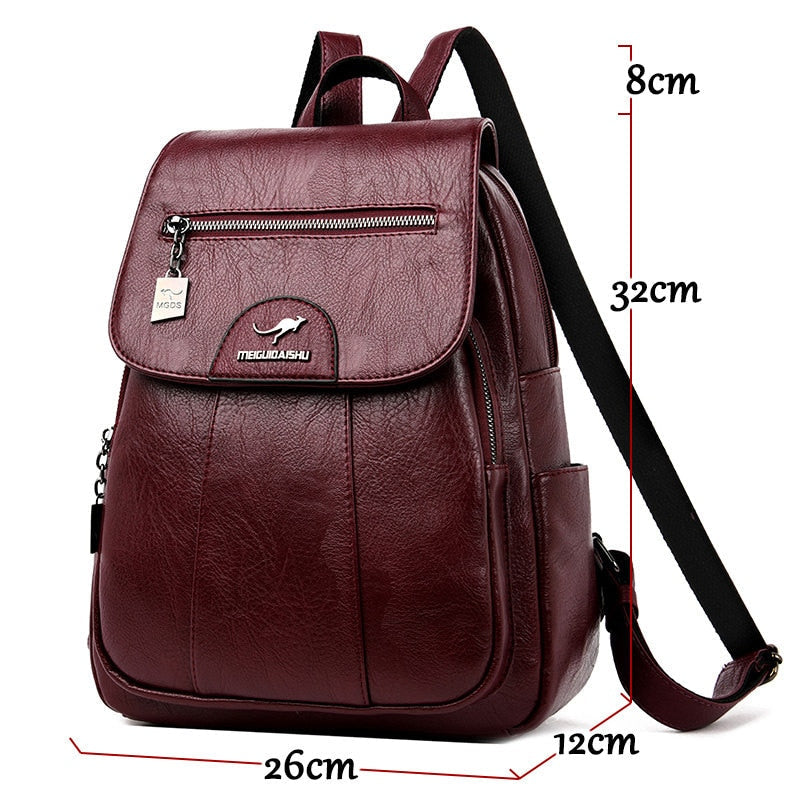 Aurelia Premium Everyday Leather Backpack for Women