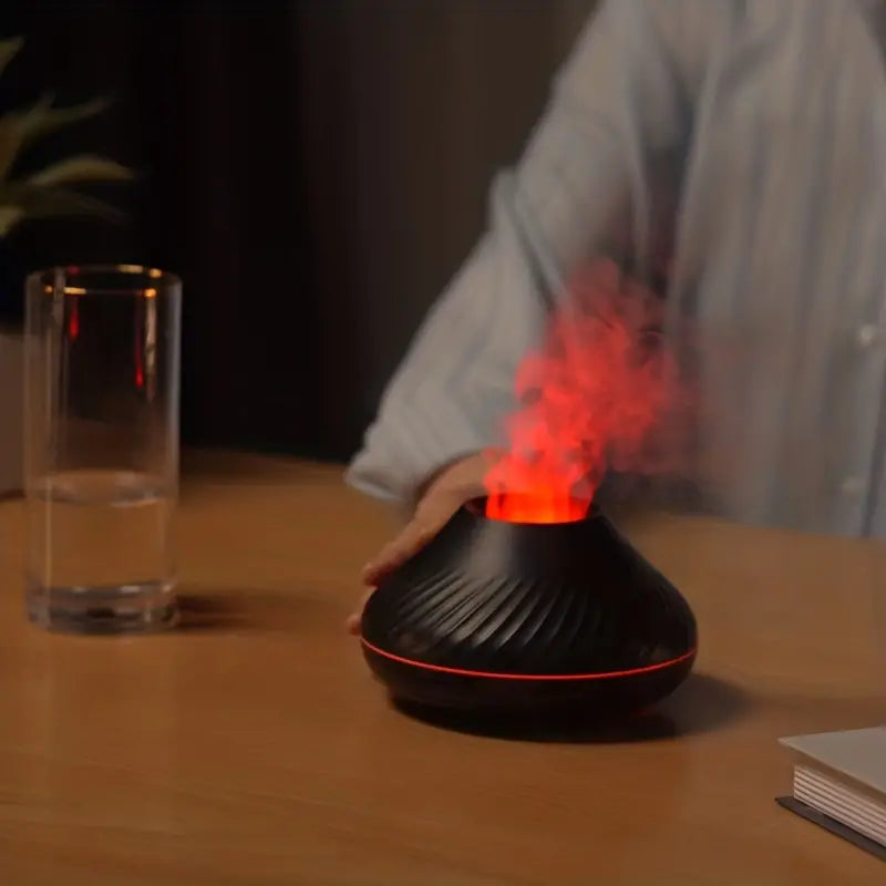 Lumomist Aromatherapy Diffuser With Soft Flame For Home Wellness