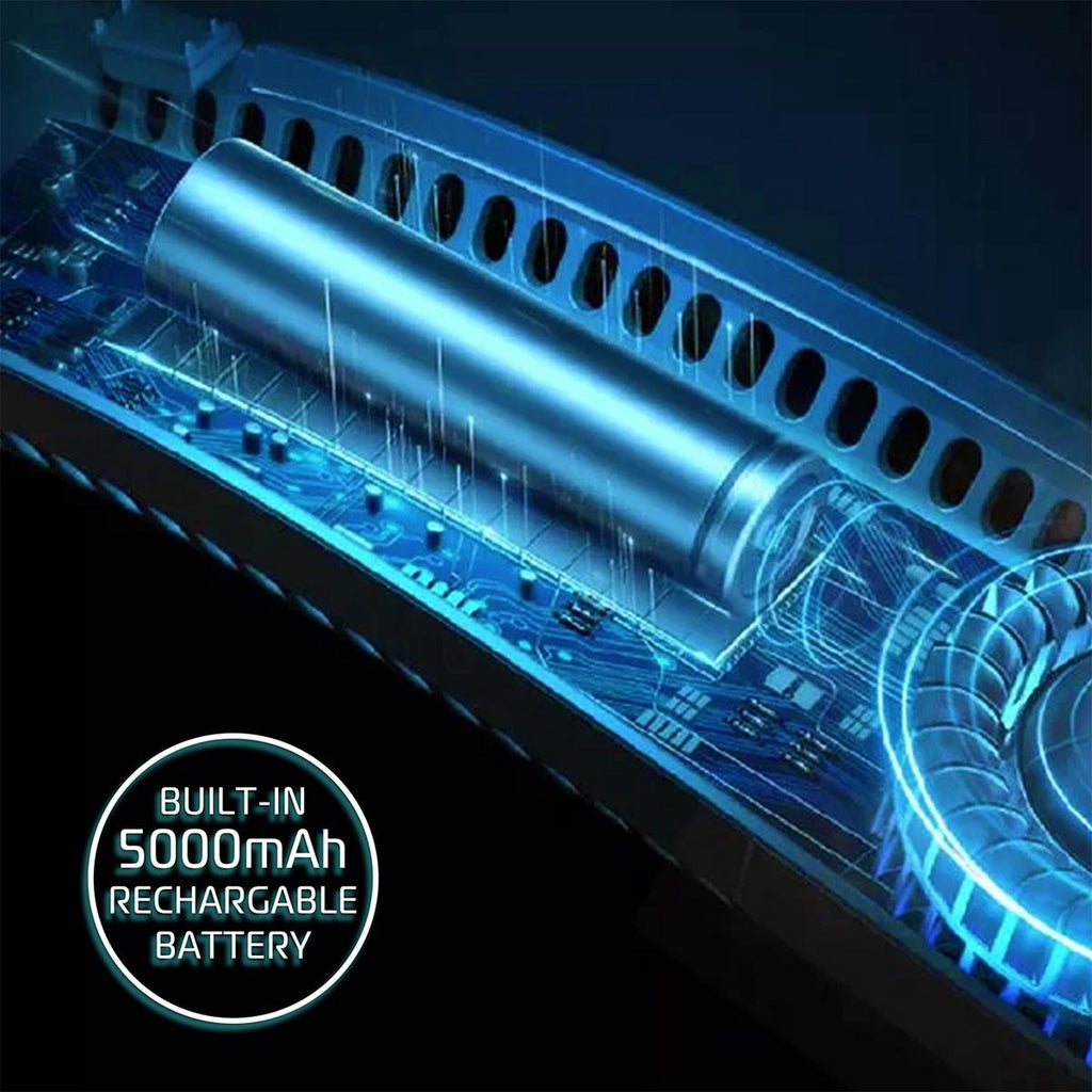 Dobíjecí ventilátor na krk bez lopatek, napájený přes USB, chlazení bez použití rukou, ideální na cesty