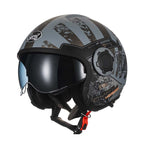 Vintage Twin Lens Modular Helmet DOT ECE Certified For Riders Breathable