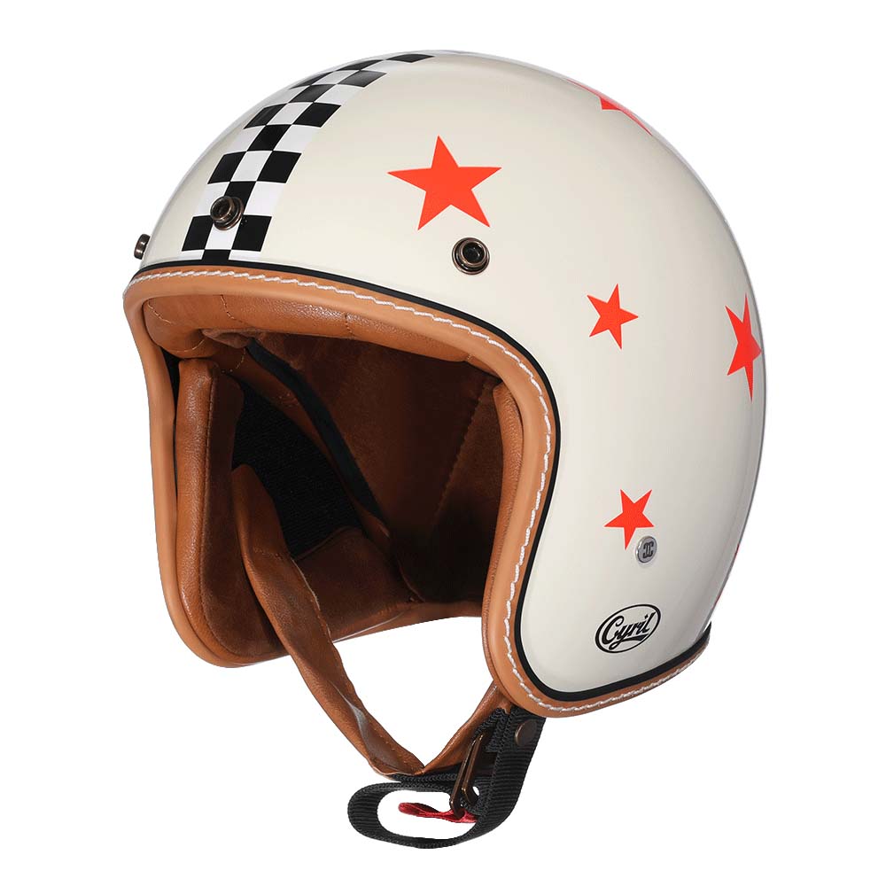 Vintage Style Low Profile Motorcycle Helmet With DOT And ECE Standards