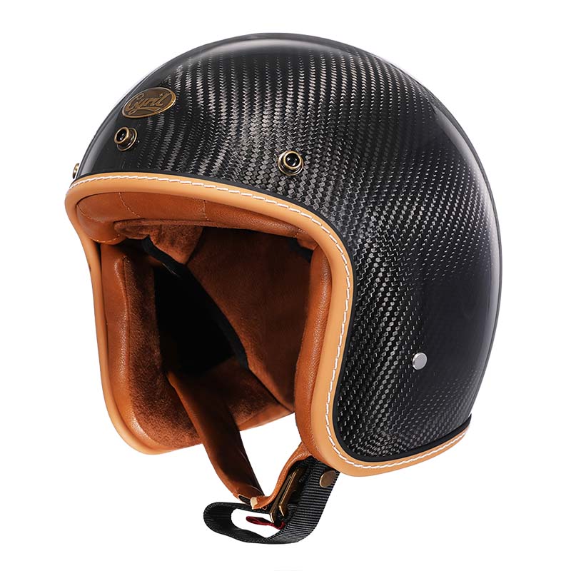 Vintage Style Low Profile Motorcycle Helmet With DOT And ECE Standards
