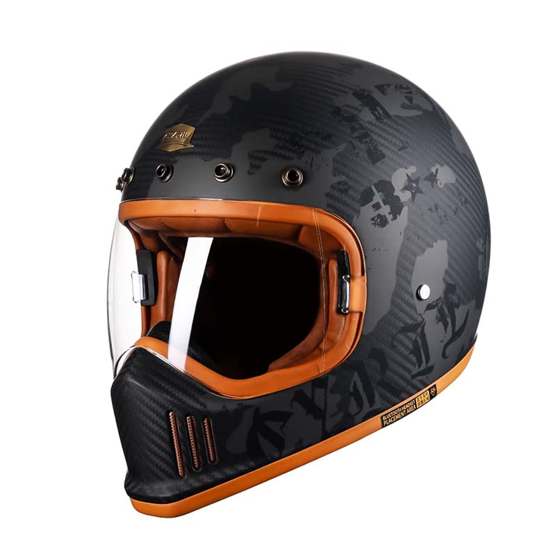 Motorcycle Helmet Carbon Fiber For Riders Full Face DOT ECE Approved