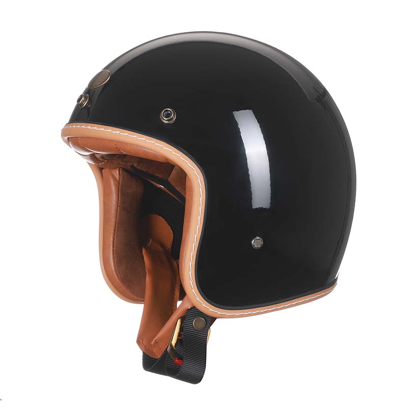 Vintage Style Low Profile Motorcycle Helmet With DOT And ECE Standards