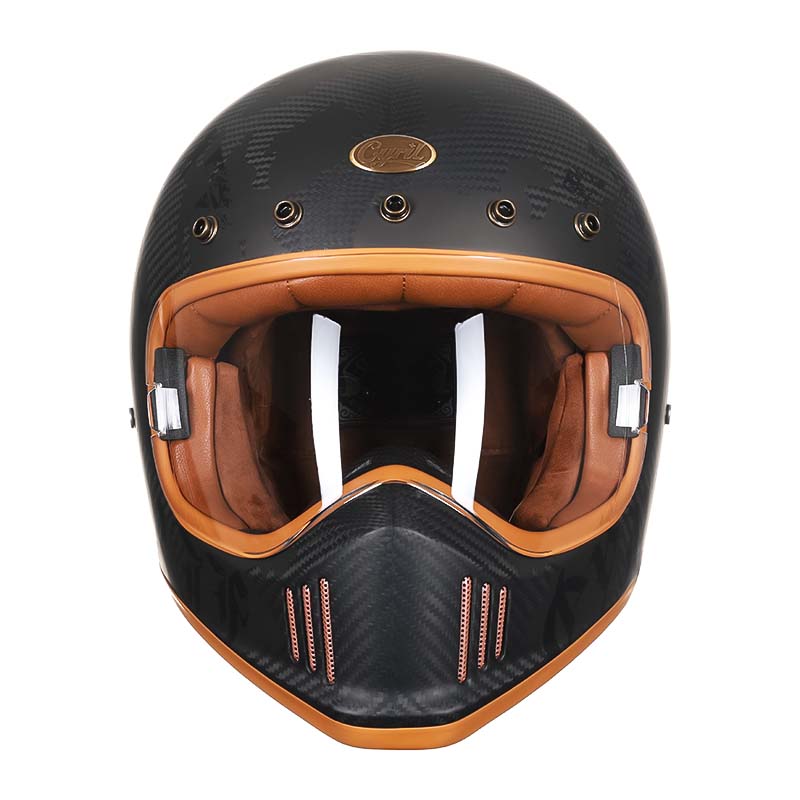 Motorcycle Helmet Carbon Fiber For Riders Full Face DOT ECE Approved