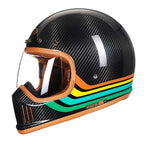 F389TS kulfiber motorcykelhjelm DOT ECE godkendt