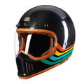 F389TS kulfiber motorcykelhjelm DOT ECE godkendt