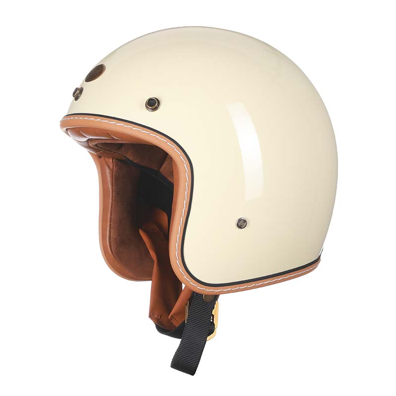Vintage Style Low Profile Motorcycle Helmet With DOT And ECE Standards
