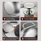 Wok Panvion con Base Redonda para Cocina por Inducción para Salteados Fáciles