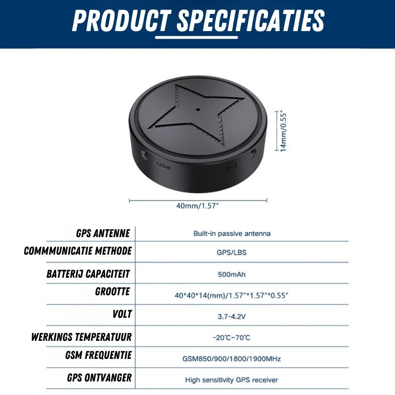 AstraPulse Nano GPS-Tracker für Echtzeit-Standortverfolgung von Vermögenswerten