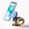 Lampada da Scrivania con Ricarica Wireless Magnetica 4-in-1 per iPhone, AirPods e Apple Watch