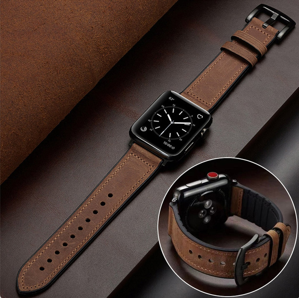 Luxury Leather Watch Band for Smartwatches