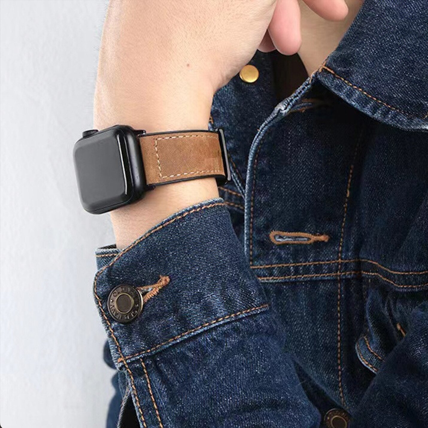 Luxury Leather Watch Band for Smartwatches