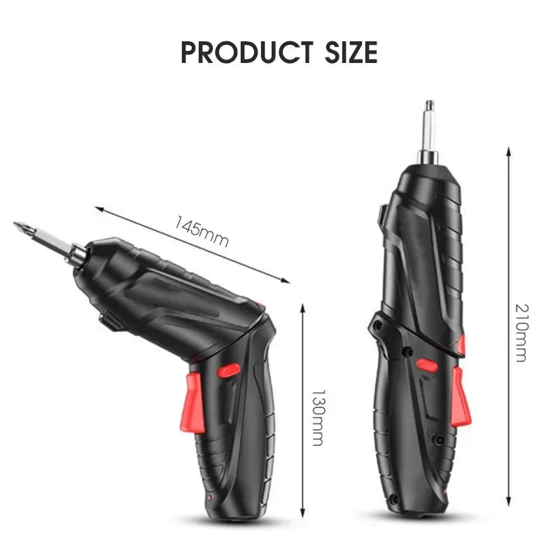 47-in-1 Cordless Battery Drill and Screwdriver Set for Precise DIY Work