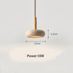 LumaStone Travertine Mini Pendellampa LED för Vardagsrum