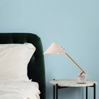 Elegáns márvány talpú asztali lámpa modern réz íróasztali fényforrás