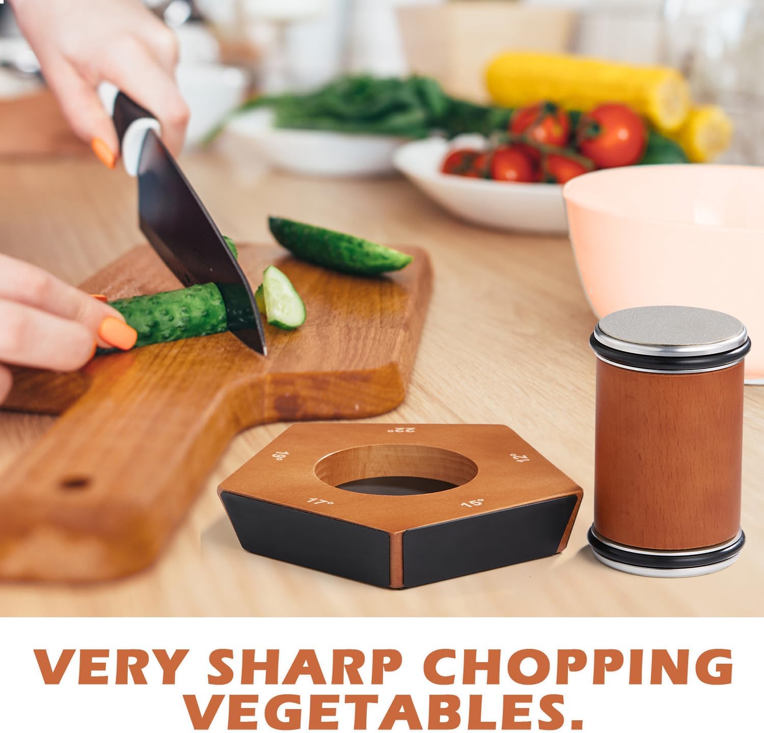 Sharproll Diamond Sharpener For Knives With 400 And 1000 Grit Stones
