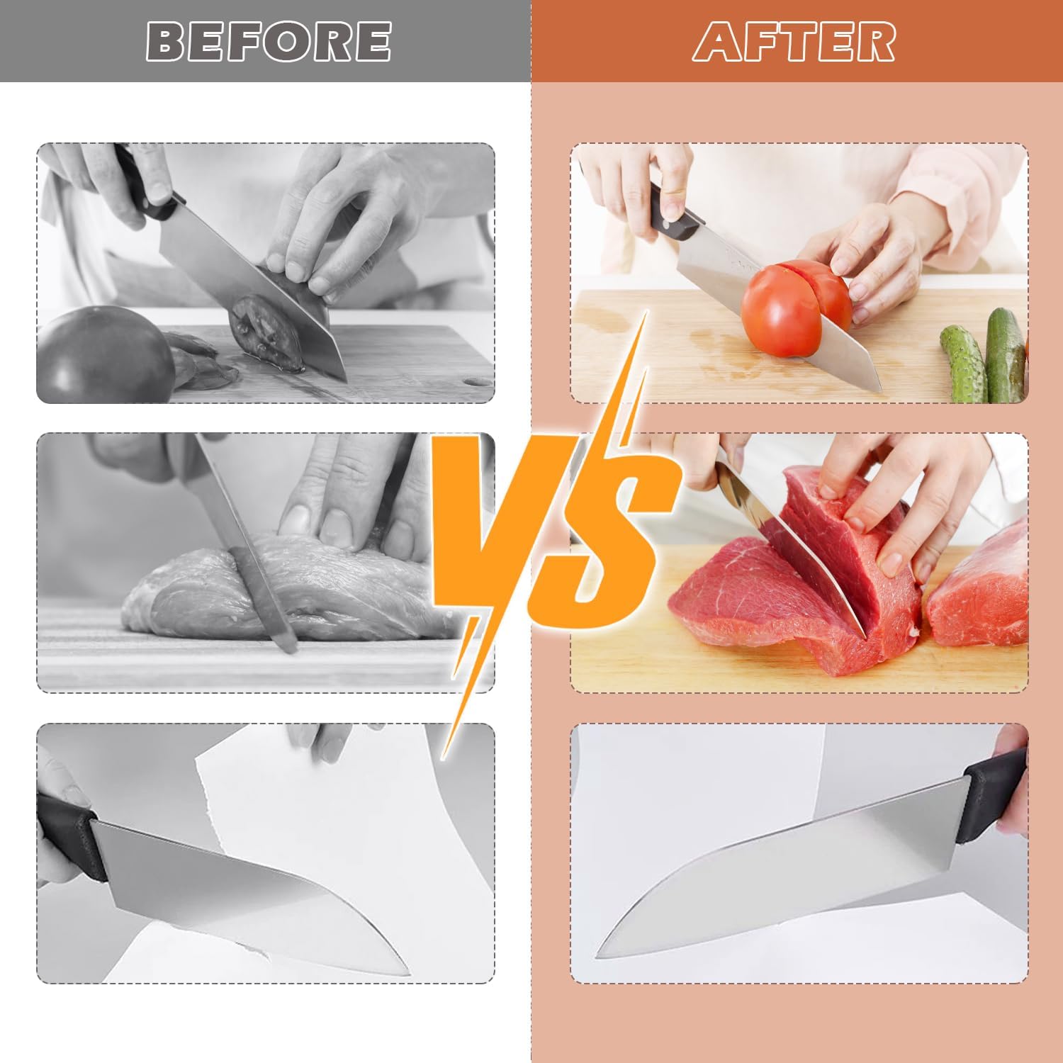 Quellio Edge Diamond Roller Knife Sharpener Pro Wood Base