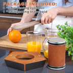 كويلّو إيدج شحاذ سكاكين رولر دايموند برو بقاعدة خشبية