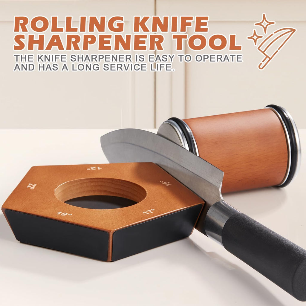 Sharproll Diamond Sharpener For Knives With 400 And 1000 Grit Stones