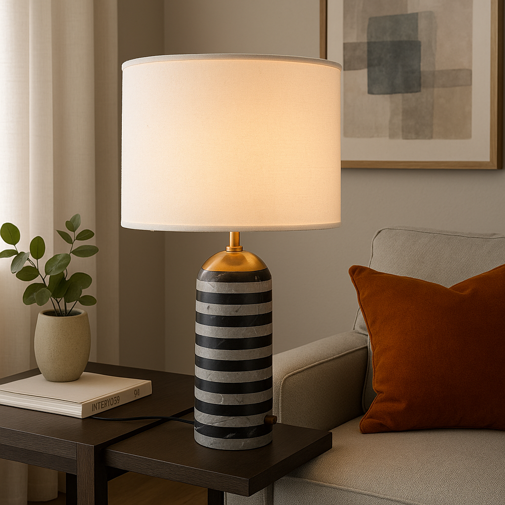 Luxury Marble Table Lamp for Modern Decorative Light