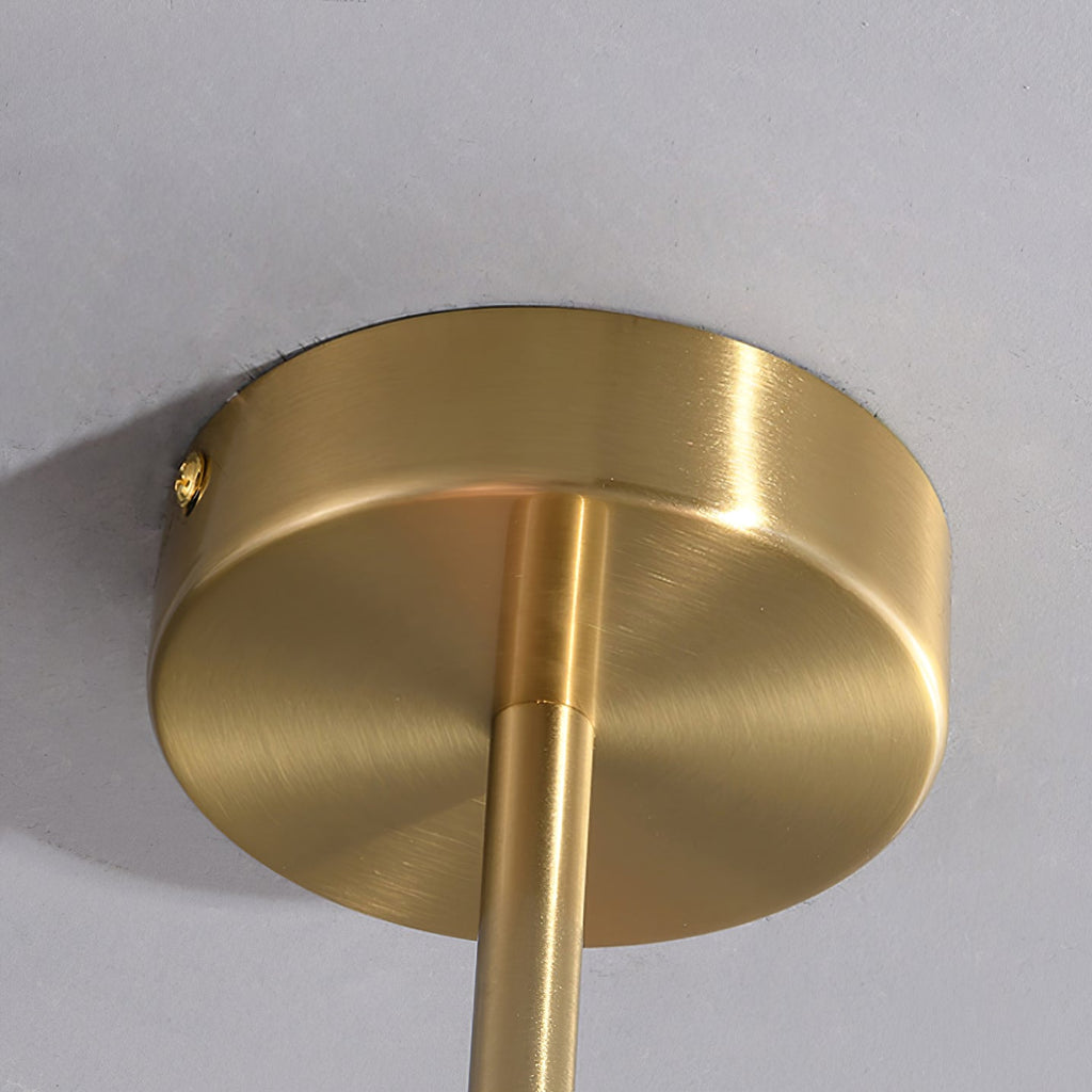 SolaraLuxe Gold Finish Chandelier With Pink Glass Shades