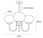 SolaraLuxe Gold Finish Chandelier With Pink Glass Shades