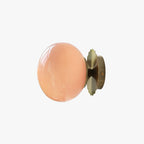 Lampu Dinding NimbusGlow Rangka Logam Penyebar Kaca Cahaya Hangat