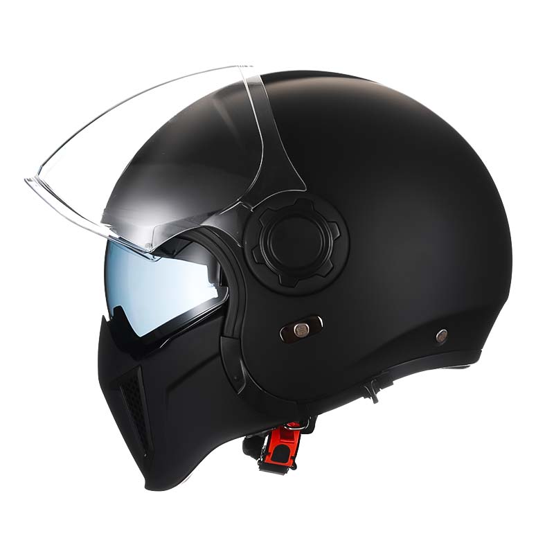 Vintage Twin Lens Modular Helmet DOT ECE Certified For Riders Breathable