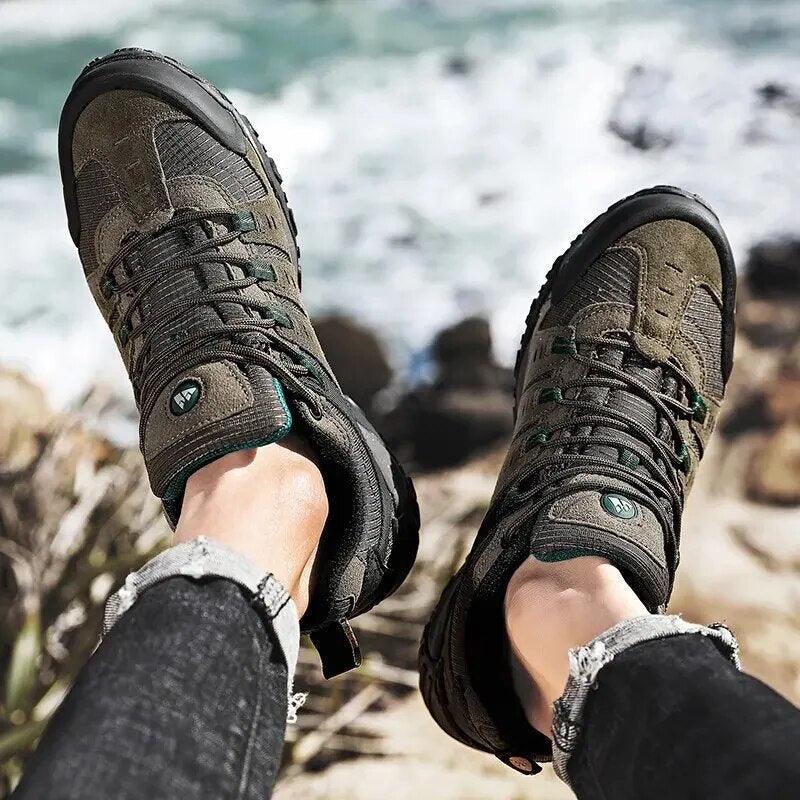 Pánské voděodolné turistické boty Vibram, lehké a prodyšné