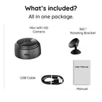 Intelligent HD Mini Security Camera For Around Clock Remote Monitoring And Night Vision