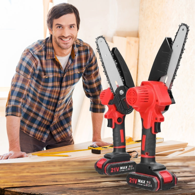 Kompakti parannettu akkukäyttöinen moottorisaha