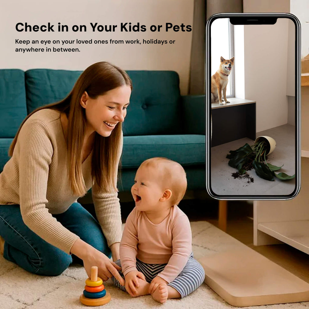 Cameră compactă wireless pentru supraveghere audio copil