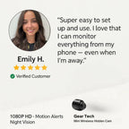 كاميرا المربية نوفاغارد 1080 بكسل لاسلكية مع صوت للمراقبة السرية