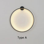 CircaGlow minimalistisk sirkulær vegglampe for hjem