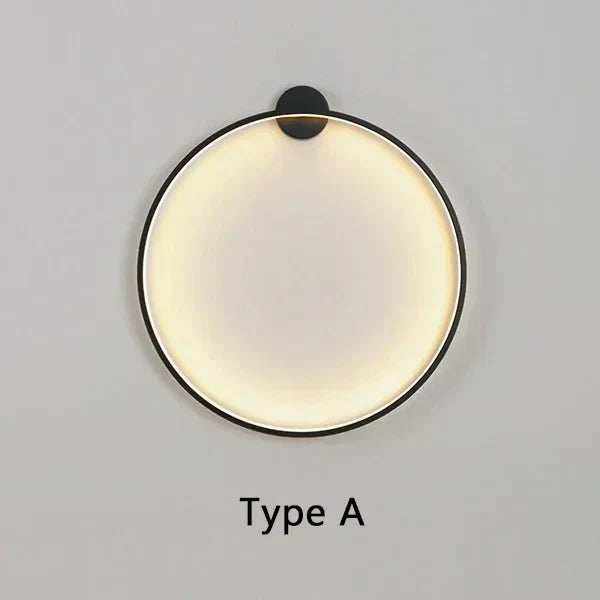 LumaNova Circulaire Wandlamp Met Minimalistische Moderne Gloed