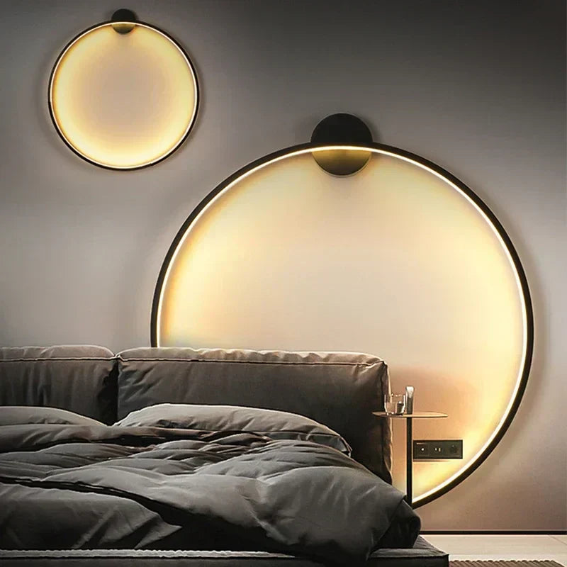 CircaGlow Lampada da Parete Circolare Minimalista per Case