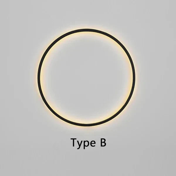 CircaGlow Minimalistische runde Wandleuchte Lampe für Zuhause