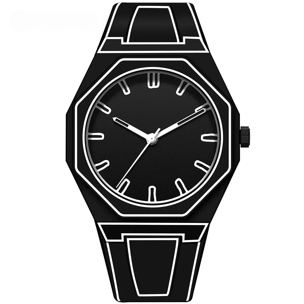 NovaLume Arc Modern Minimalist Men's Watch Black Matte
