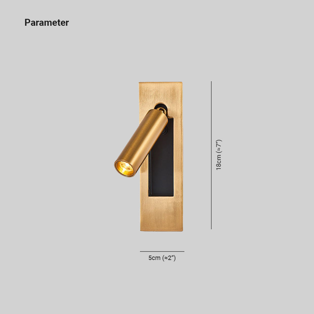 LumaNova Mat Sort Justerbar Væglampe LED Læselampe