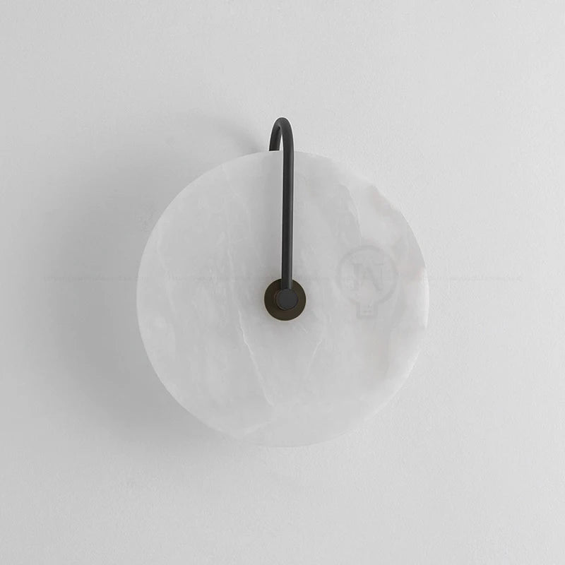 LumaMarble Rund Væglampe Cirkulær Badeværelsesvæglampe Armatur