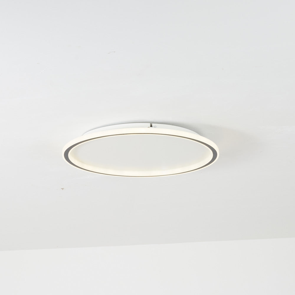 Luz de techo circular LED ultra delgada CirroNova montaje empotrado minimalista