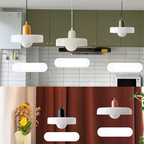 ルナロ クリムゾン レトロ ペンダントライト ホワイトリブディフューザー付き