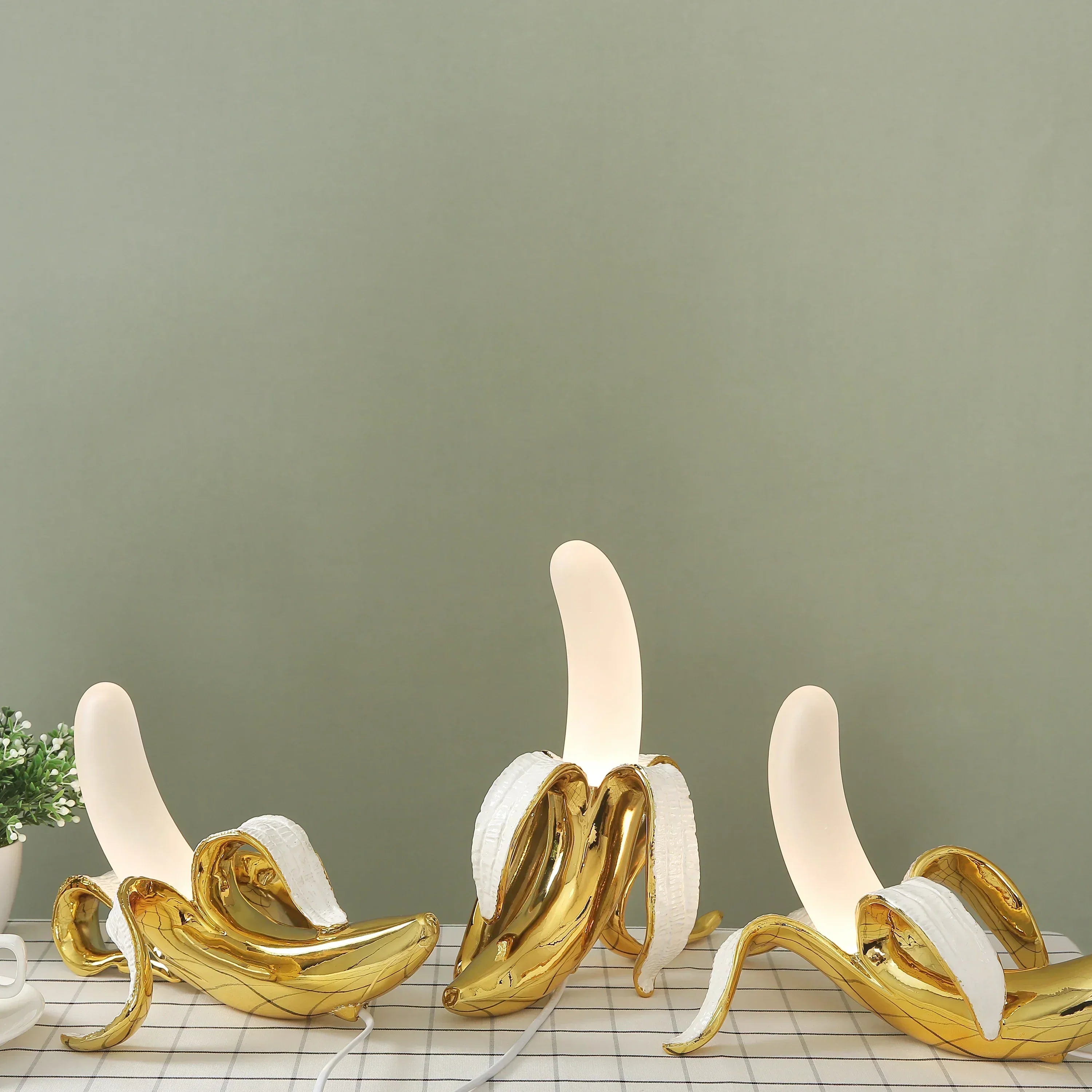 BananaShine Bananenlampe Tischleuchte für moderne Wohnkultur