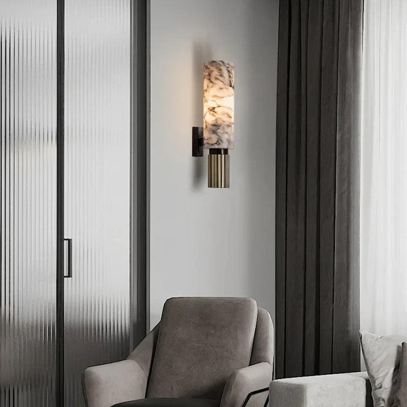 LioraStone Marmor Wandlampe von Petrovac für Innenräume