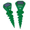 Solar Ground Repellent for Moles, Gophers, Snakes & Burrowing Rodents (2-Pack)