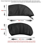 Protective net for vehicle windows with clear outside view