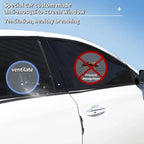 Protective net for vehicle windows with clear outside view